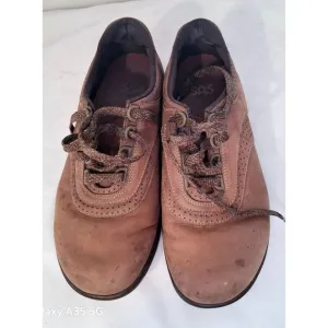 SAS Men's Brown Leather Oxford Comfort Shoes  Size 10 1/2