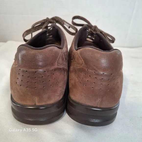 SAS Men's Brown Leather Oxford Comfort Shoes  Size 10 1/2