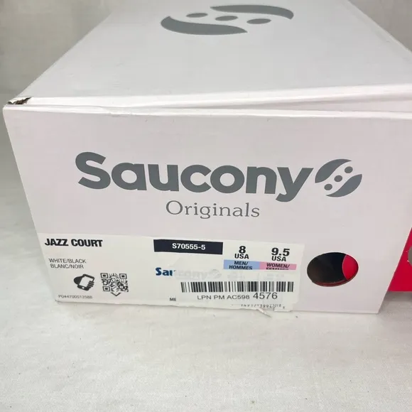Saucony Jazz Court PU Men's Shoes WhiteAthletic Casual Sneakers‎ 8