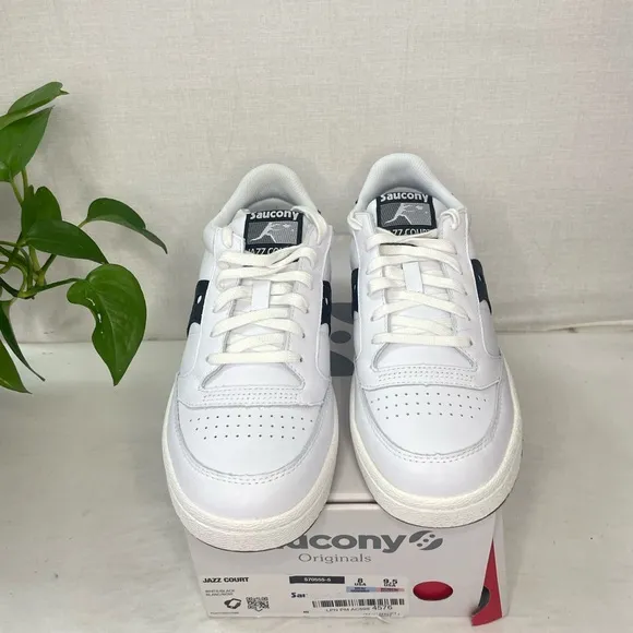 Saucony Jazz Court PU Men's Shoes WhiteAthletic Casual Sneakers‎ 8