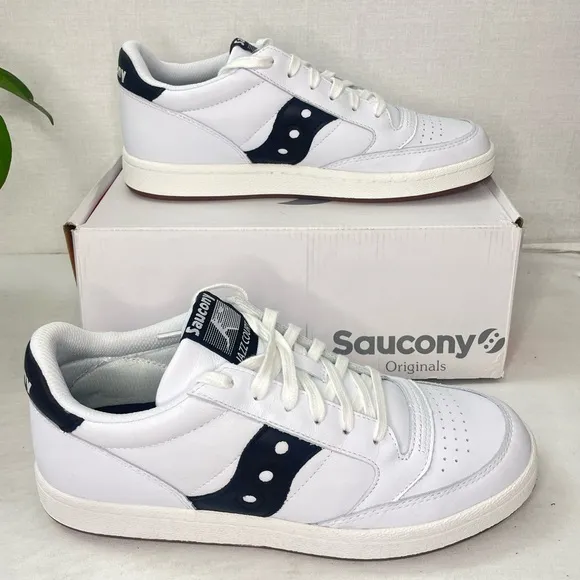 Saucony Jazz Court PU Men's Shoes WhiteAthletic Casual Sneakers‎ 8