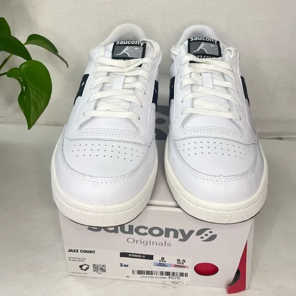 Saucony Jazz Court PU Men's Shoes WhiteAthletic Casual Sneakers‎ 8