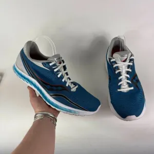 Saucony Kinvara 11 Athletic Shoes Men's 13 Blue White Lace-Up Low Top Sneakers