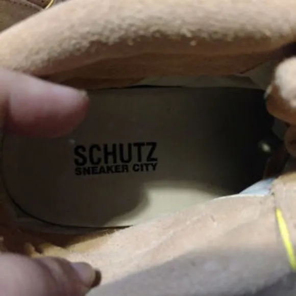 SCHUTZ Saint Bridget Suede Wedge Sneaker Sz.10