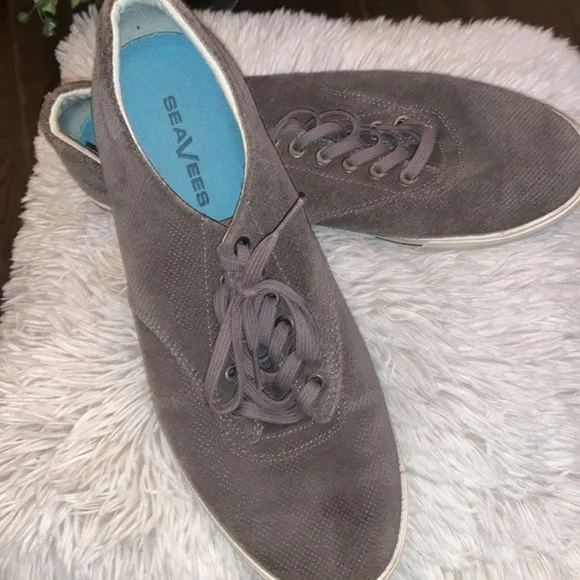SeaVees Hermosa Suede Lace Up Sneakers Grey Mens Size 11.5
