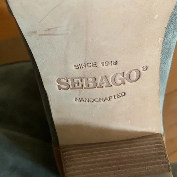 Sebago hand crafted leather suede boots size 11