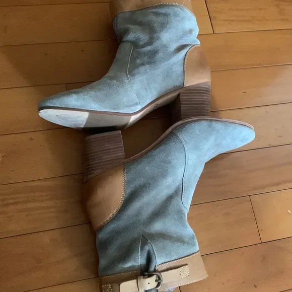 Sebago hand crafted leather suede boots size 11
