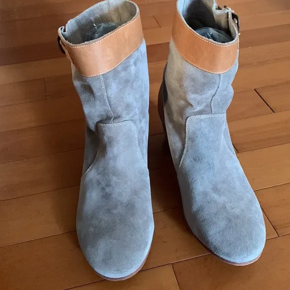Sebago hand crafted leather suede boots size 11