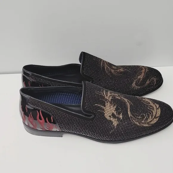 Section XMen's Saint Dragon Embellished Venetian Slip-Ons Shoes