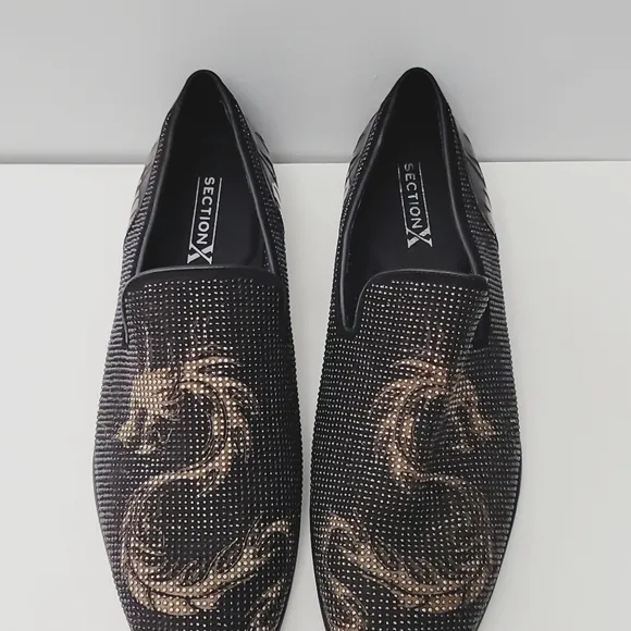 Section XMen's Saint Dragon Embellished Venetian Slip-Ons Shoes
