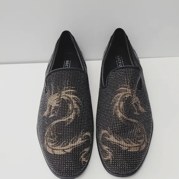 Section XMen's Saint Dragon Embellished Venetian Slip-Ons Shoes