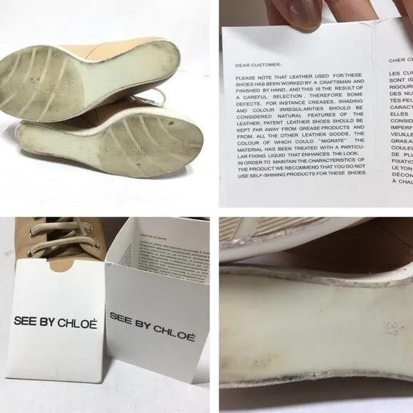 See by Chloe Lace Up Wedge Sneaker In Natural 37
