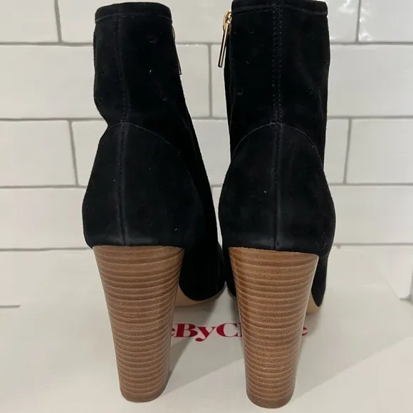 See by Chloe Suede Eyelet Sock Boot. Size 8.5. EUC!! Includes box and dust bag.