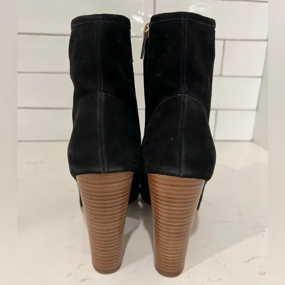 See by Chloe Suede Eyelet Sock Boot. Size 8.5. EUC!! Includes box and dust bag.
