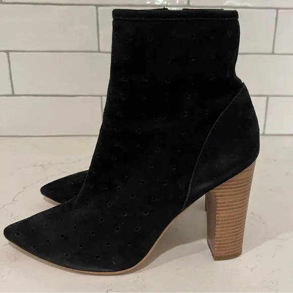 See by Chloe Suede Eyelet Sock Boot. Size 8.5. EUC!! Includes box and dust bag.