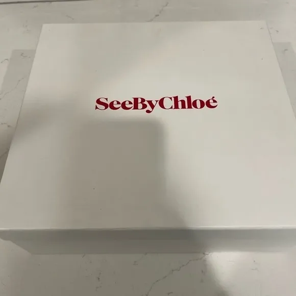See by Chloe Suede Eyelet Sock Boot. Size 8.5. EUC!! Includes box and dust bag.