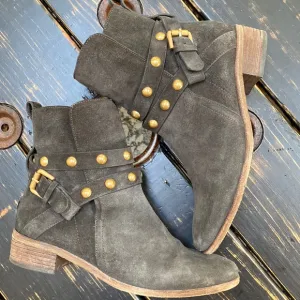 See by Chloe Suede Studded Ankle Boots