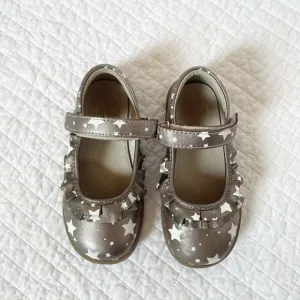 See Kai Run Pewter Leather Mary Jane Shoes