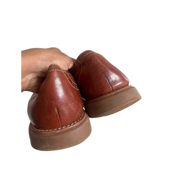 SERRY Top Sider GOLD CUP MEN’s BROWN LEATHER WING TIP OXFORDS SIZE 12M