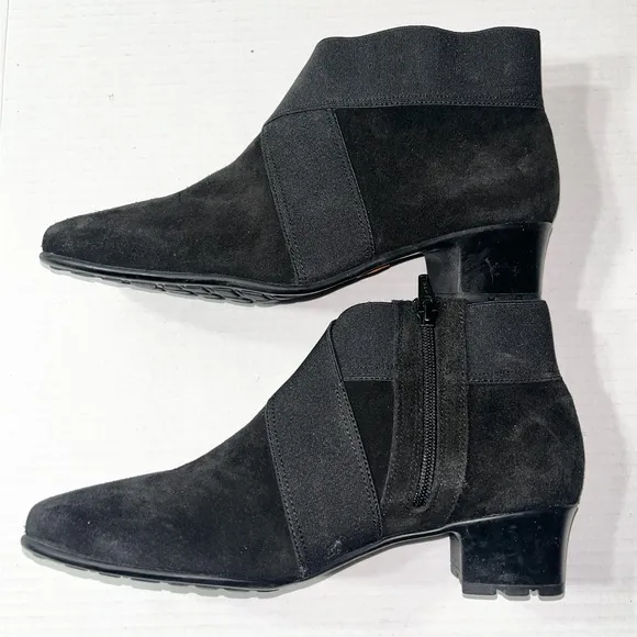 Sesto Meucci Ankle Boots Women’s 8.5 Black Yael Bootie Hovercraft Waterproof