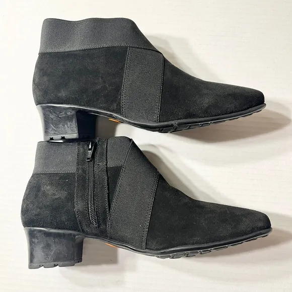 Sesto Meucci Ankle Boots Women’s 8.5 Black Yael Bootie Hovercraft Waterproof