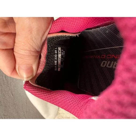 Shimano Cycling Shoes Womens size 9.5 Pink Gray Hook Loop SH-ME3