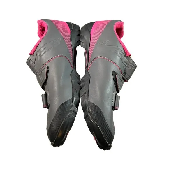 Shimano Cycling Shoes Womens size 9.5 Pink Gray Hook Loop SH-ME3