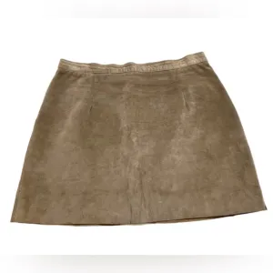 Simons - Vintage leather mini skirt