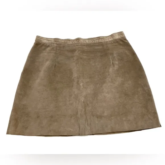 Simons - Vintage leather mini skirt