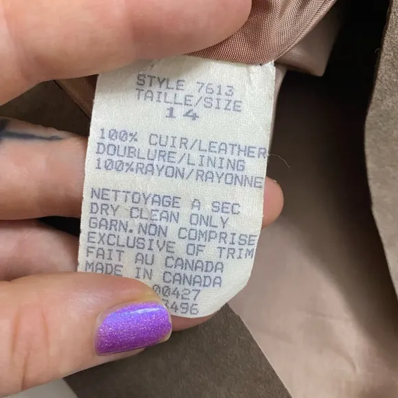 Simons - Vintage leather mini skirt