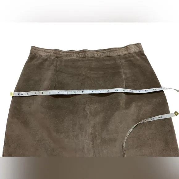 Simons - Vintage leather mini skirt