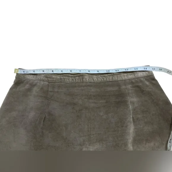 Simons - Vintage leather mini skirt