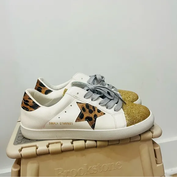 Simply Southern and boutique sneakers leopard fashion shoes sz 7