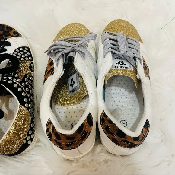 Simply Southern and boutique sneakers leopard fashion shoes sz 7