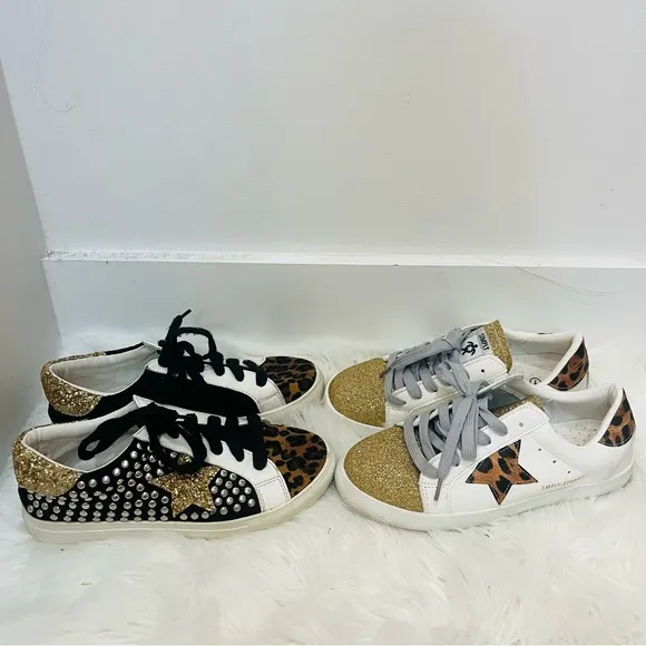 Simply Southern and boutique sneakers leopard fashion shoes sz 7