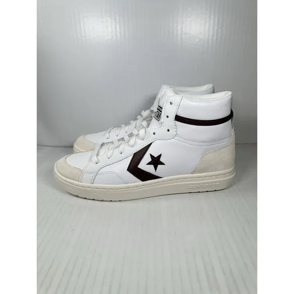 Size 10 Mens Converse Pro Blaze Classic Mid Shoes White Bloodstone Egret A08644C