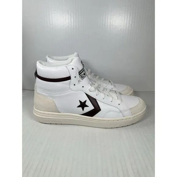 Size 10 Mens Converse Pro Blaze Classic Mid Shoes White Bloodstone Egret A08644C