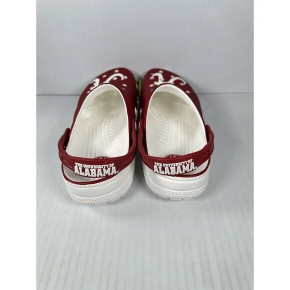 Size 10M/12W Crocs University of Alabama Crimson Tide Classic Clogs 209582-100