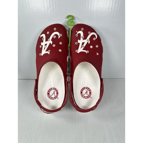 Size 10M/12W Crocs University of Alabama Crimson Tide Classic Clogs 209582-100
