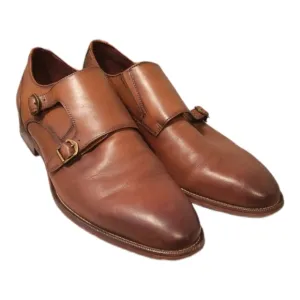 Size 11.5 Aston Grey Kedaeri Monk Strap Slip-On Dress Shoes/Genuine Leather