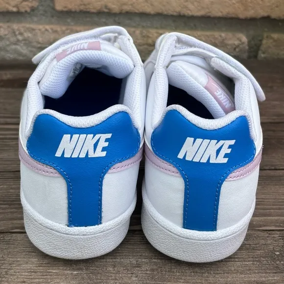 Size 3Y Kids Nike Court Royale (PSV)  White/Pink/Blue 833536-108