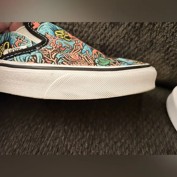 Size 4.5 Men’s Women’s 6.5 - VANS Classic Slip-On coral reef Barely Worn