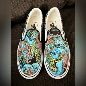 Size 4.5 Men’s Women’s 6.5 - VANS Classic Slip-On coral reef Barely Worn