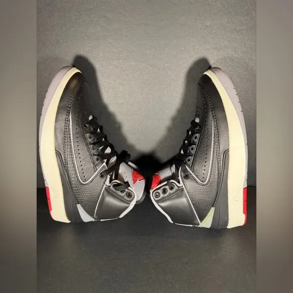 Size 6 Y / 7.5 W - NEW Nike Air Jordan 2 Retro GS 'Black Cement' Shoes Sneakers
