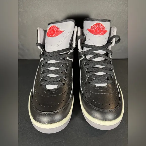Size 6 Y / 7.5 W - NEW Nike Air Jordan 2 Retro GS 'Black Cement' Shoes Sneakers