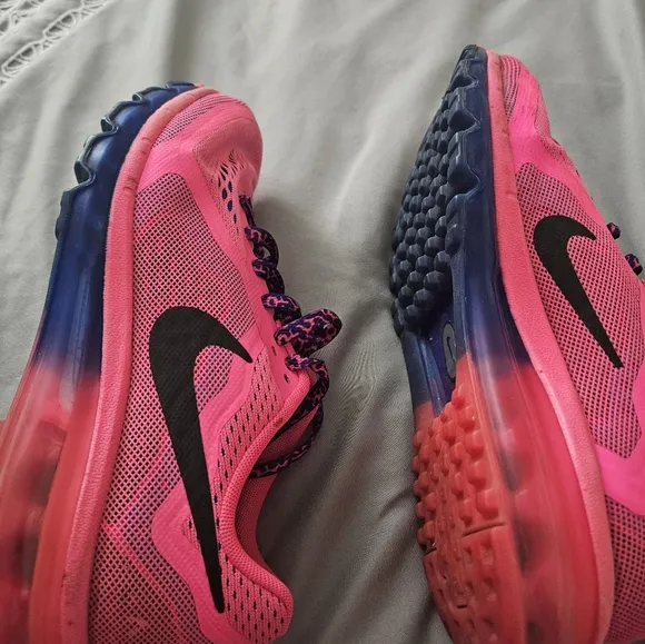 Size 6.5y Nike Air Max 2014 Hyper Pink Hyper Cobalt (Women's 8.5)
