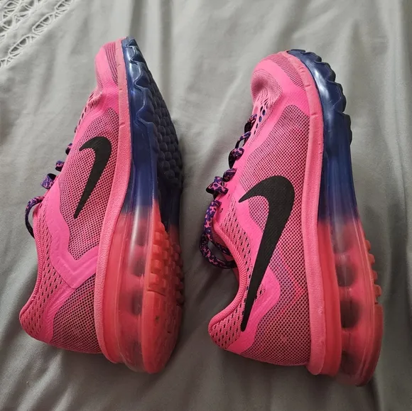 Size 6.5y Nike Air Max 2014 Hyper Pink Hyper Cobalt (Women's 8.5)