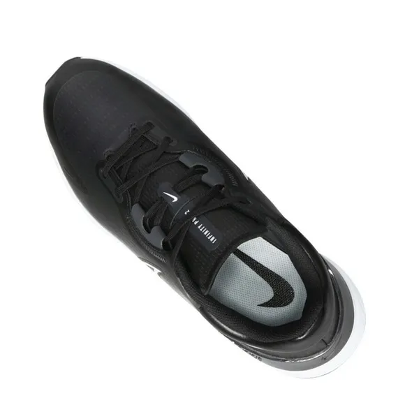 Size 7 Mens Wide Nike Infinity Pro 2 Golf Shoes DM8449-015‎ Black White Cleats