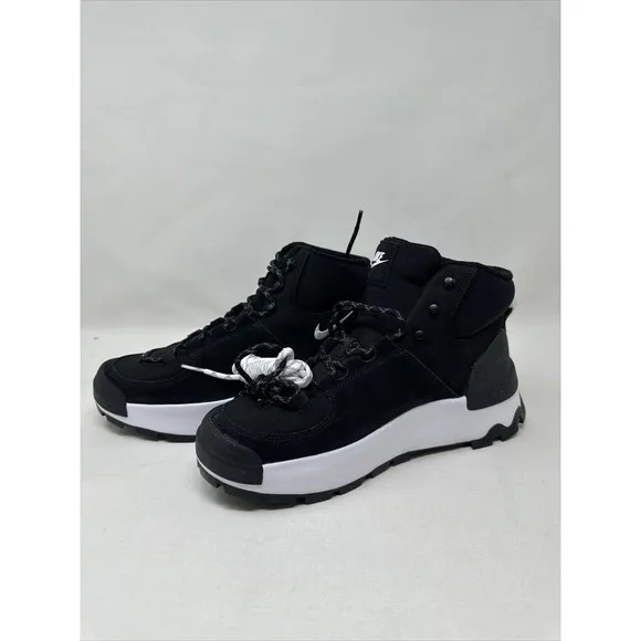 Size 9 - Nike City Classic Mid‎ Black White W