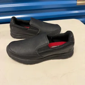 Skechers Black Slip-On Shoes US 10.5 Mens Memory Foam Comfort Casual Workwear